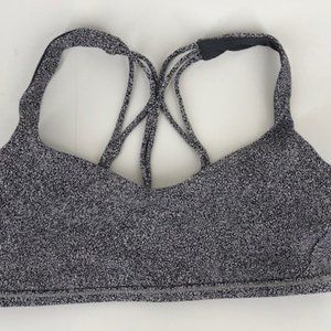 Lululemon Gray and Black Marbled Sports Bra -Size 6